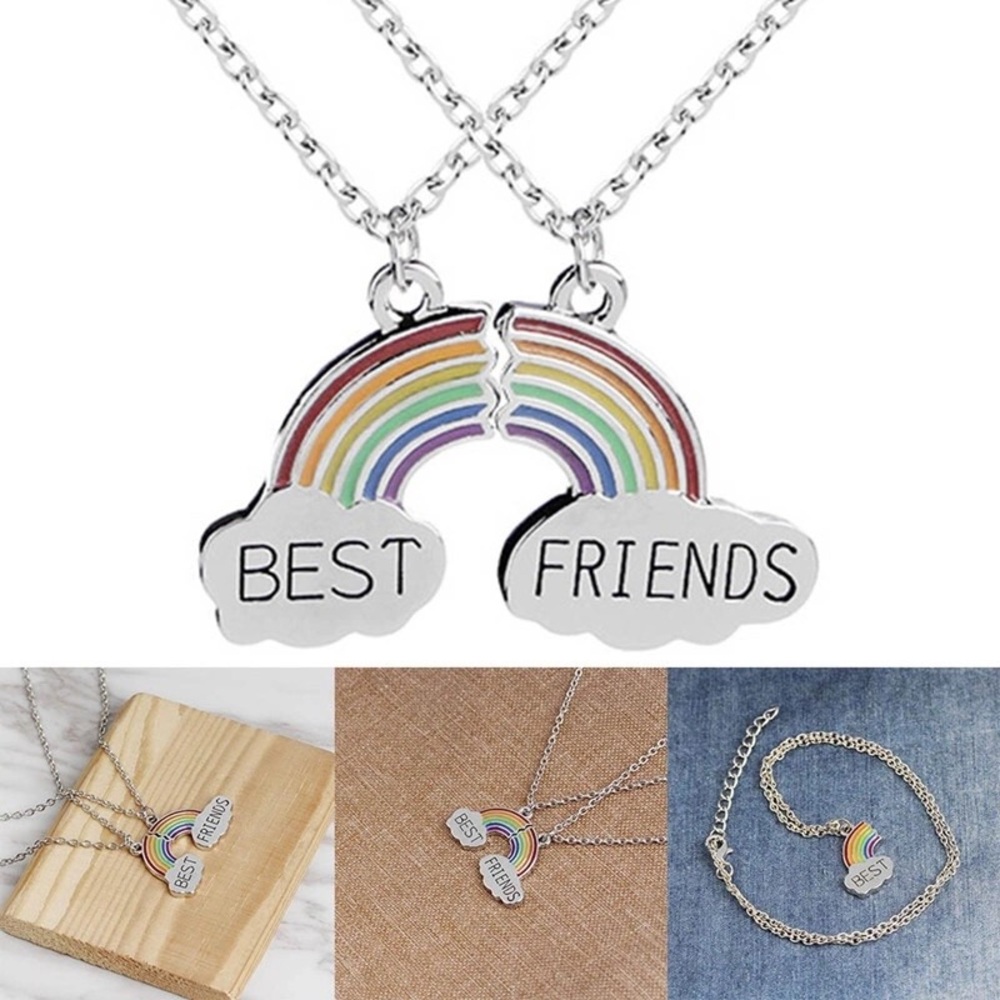 Rainbow BFF Necklace Set 👯 🌈